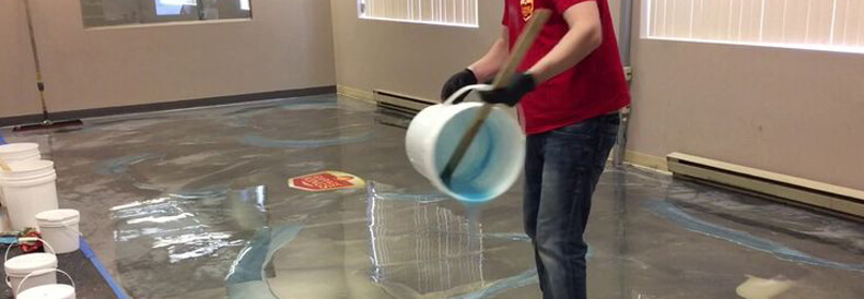 epoxy flooring work